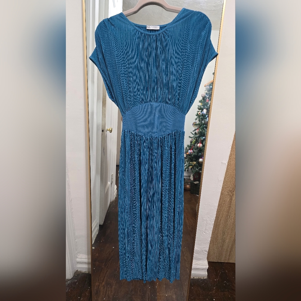 Zara Teal Maxi Dress
